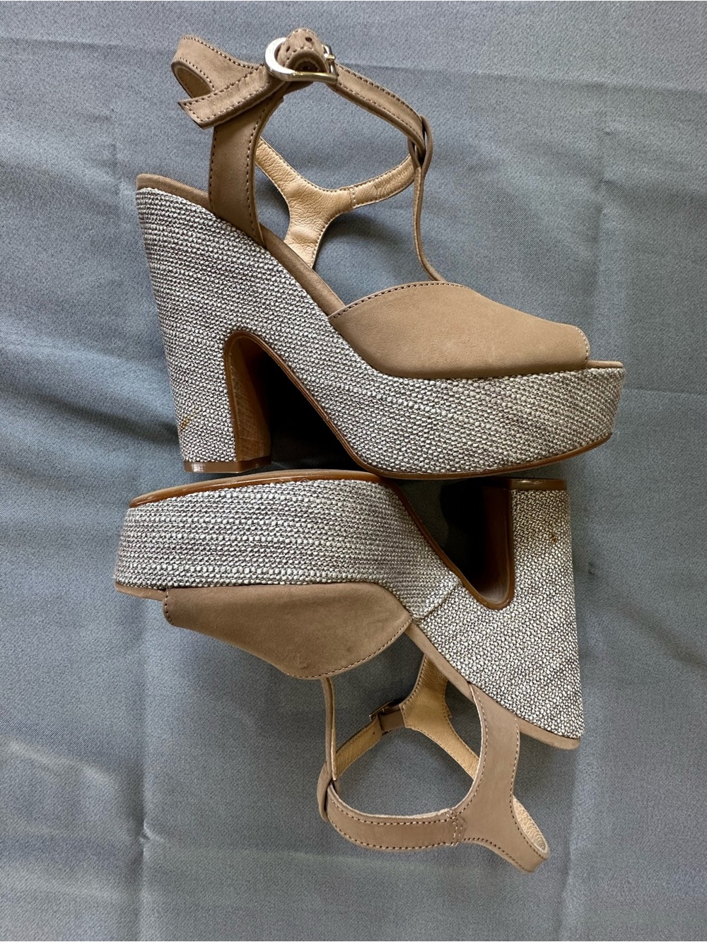 Anthropologie Woven Wedge Sandals • Size 39